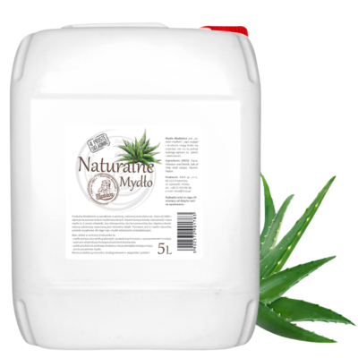 Naturalne mydło o zapachu aloesu 5L - 114 kanistrów na palecie