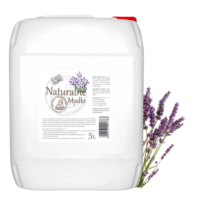 Naturalne mydło Madeleine o zapachu lawendowym 5L - 114 kanistrów na palecie