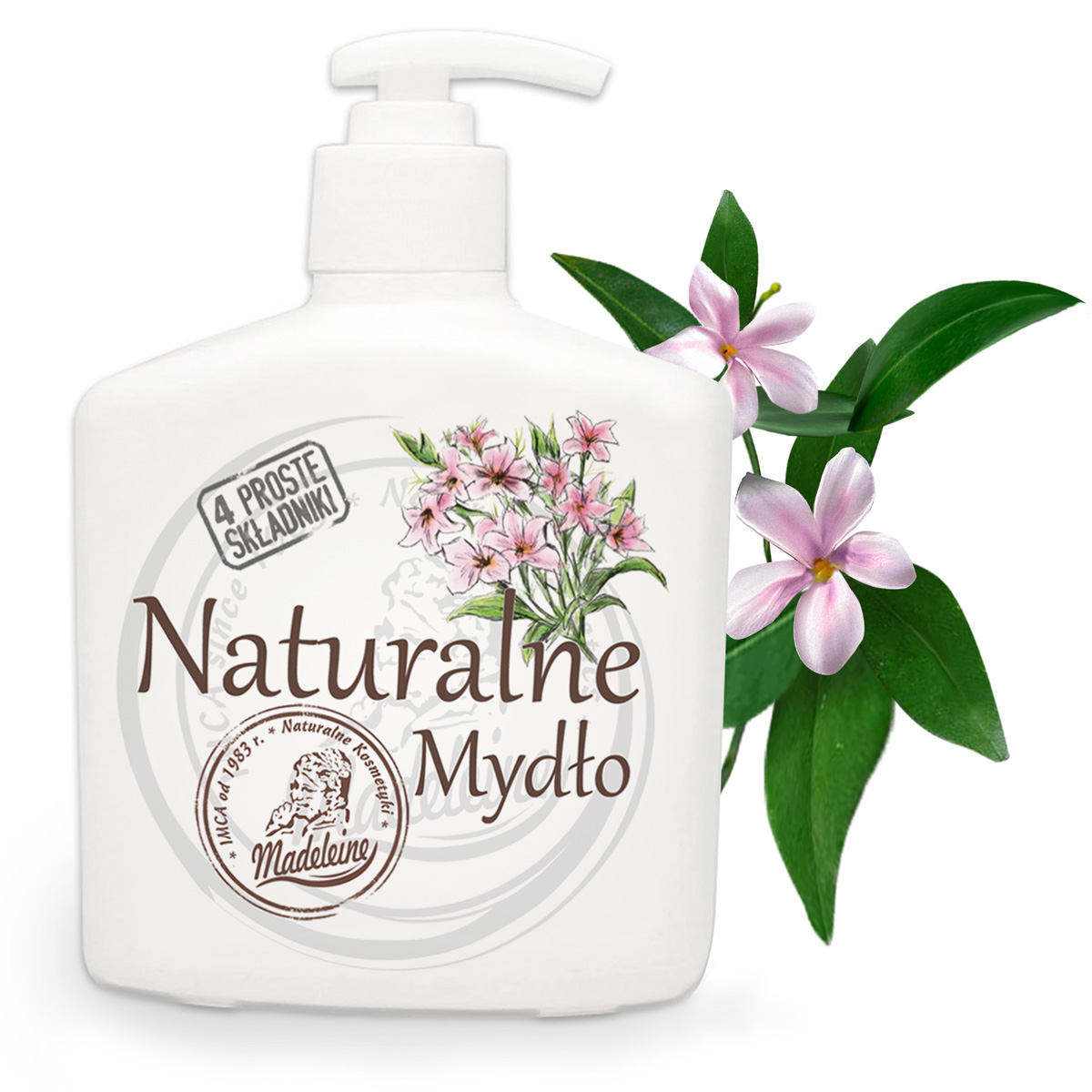 Mydło naturalne Madeleine jaśminowe 500ml - 840 sztuk na palecie