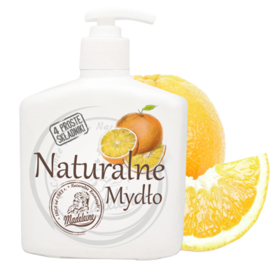 Naturalne mydło o zapachu pomarańczowym 500ml - 15 sztuk w kartonie