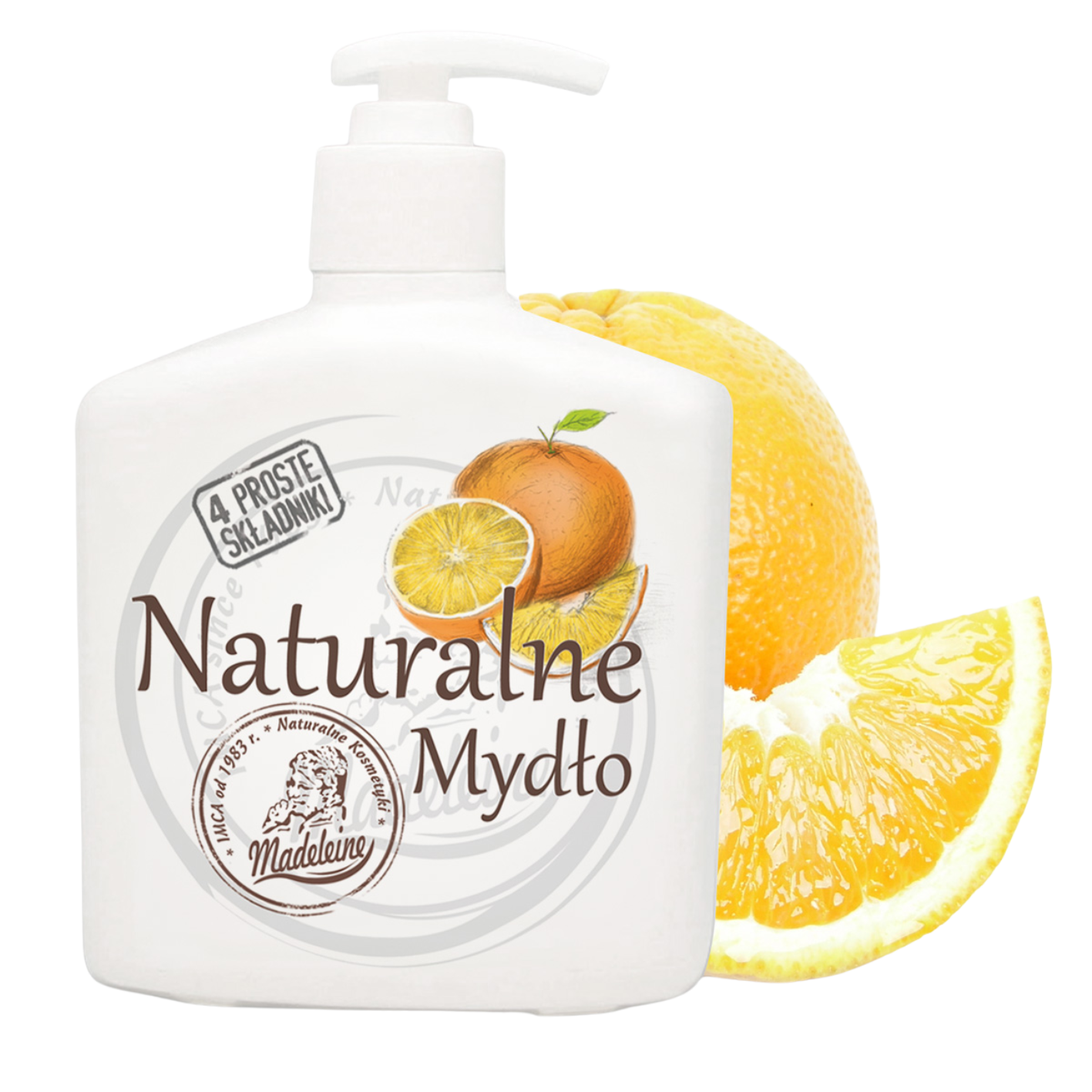 Naturalne mydło o zapachu pomarańczowym 500ml - 15 sztuk w kartonie