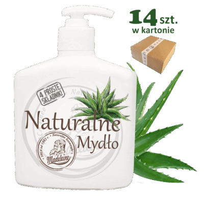 Naturalne Mydło, Aloes, 500 ml, 14 sztuk