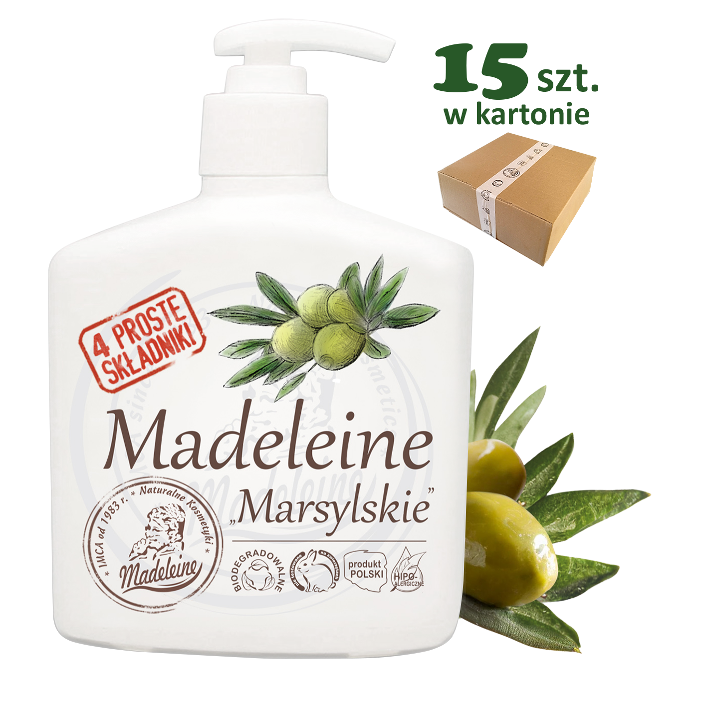 Mydło Naturalne Marsylkie 500ml
