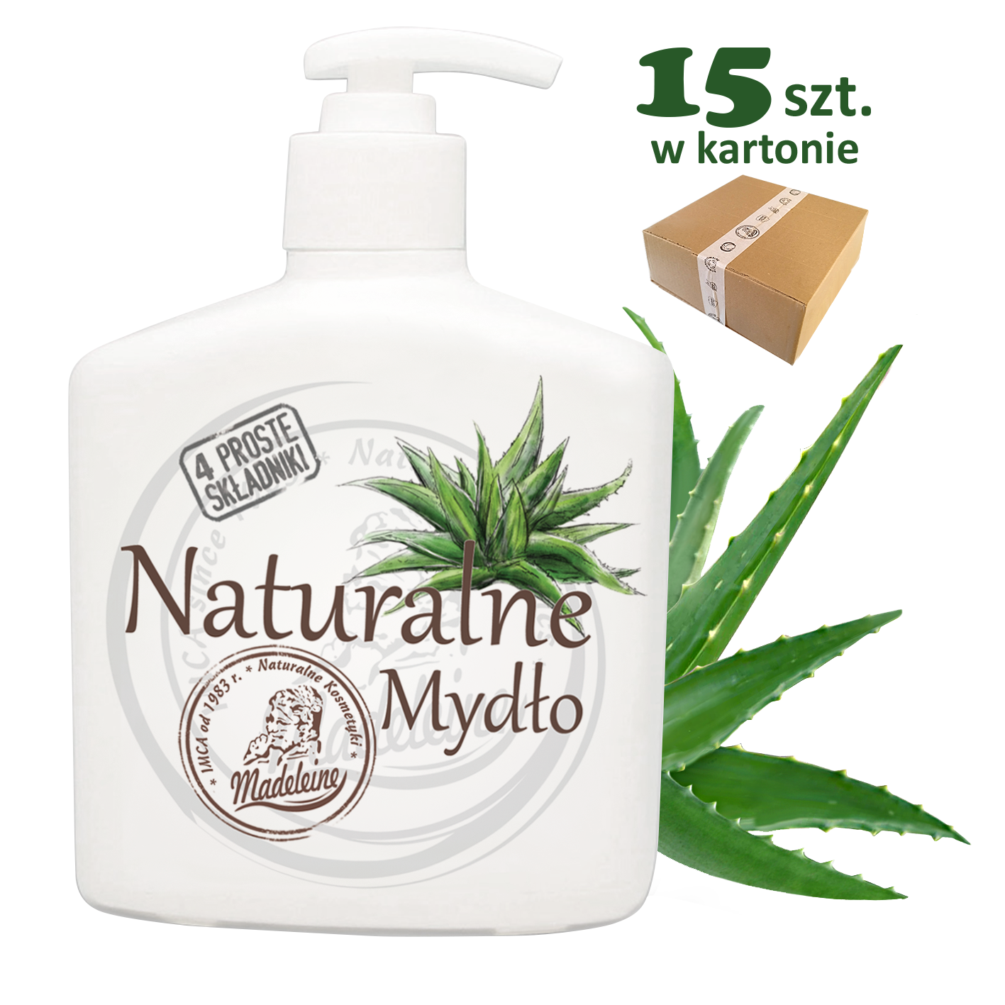 Mydło Naturalne Madeleine 500ml Aloes