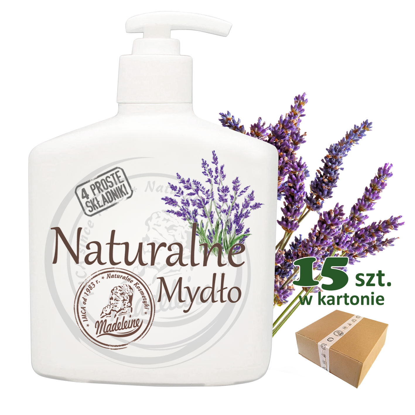 Mydło Naturalne Madeleine 500ml Lawenda