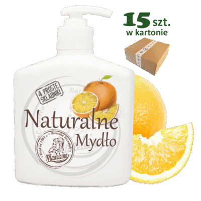 Mydło Naturalne Madeleine 500ml Pomarańczowe